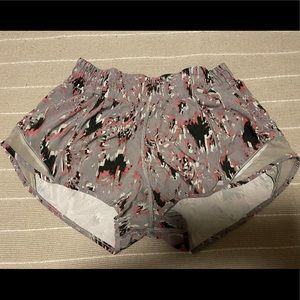 Grey Lululemon Hotty Hot Shorts 2.5’